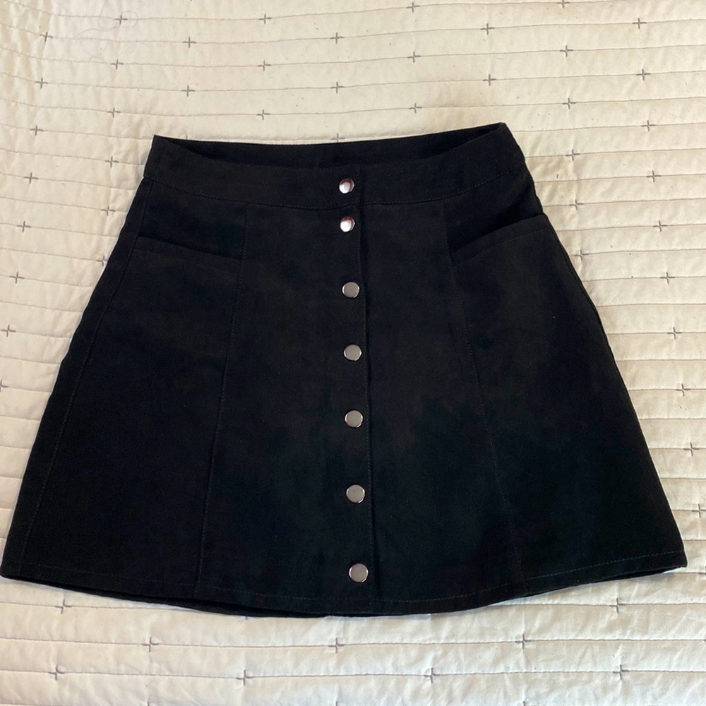 *3/$10* Divided  Black Mini Skirt